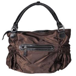 Adi Designs Women's Slouchy Ruched Double Handle Satchel Bag