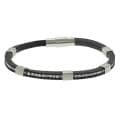 Tressa Silvertone Channel-set CZ Bracelet