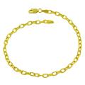 14k Yellow Gold 7.75-inch Textured Charm Bracelet