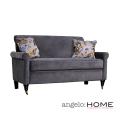 angelo:HOME Harlow Velvet Sofa with Decorative Pillows