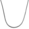 14k White Gold 18-inch Hollow Flat N Chain