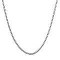 14k White Gold 18-inch Hollow Box Chain