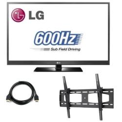 LG 60PV450 60-inch 1080P 600HZ Plasma TV with Wall Mount Bundle