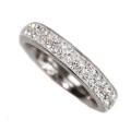 Stainless Steel Cubic Zirconia Eternity Band