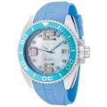 Invicta Women's Angel Crystals Blue MOP Light Blue Polyurethane Watch