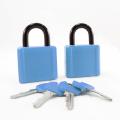 Turning Point Armored 40mm Blue Plastic Covered Padlocks (Set of 2)