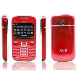 SVP IPro I6 Dual SIM Unlocked Red Cell Phone with micro 16GB Card