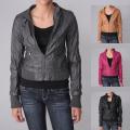 Ci Sono by Adi Junior's Faux Leather Zip-front Jacket