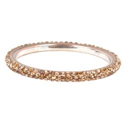 NEXTE Jewelry Silvertone Champagne Rhinestone Zecchino Bracelet