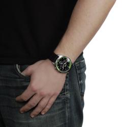 Geneva Platinum Men's Chronograph-style Silicone Watch
