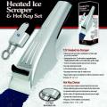 Heated 12-volt Ice Scraper and Hot Key Deicer Set