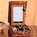 Handcrafted Pinewood 'Floral Magic' Decoupage Jewelry Box (Mexico)