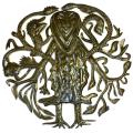 Recycled Oil Drum Ethnic Spirit Abstract Wall Art (Haiti)
