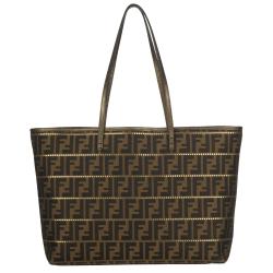 Fendi Perforated Roll Tote