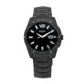 Fossil Men's Glitz Stainless Steel Black Dial Analog Watch