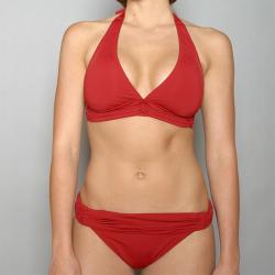 Jantzen Women's Red 2-piece Halter Top Bikini