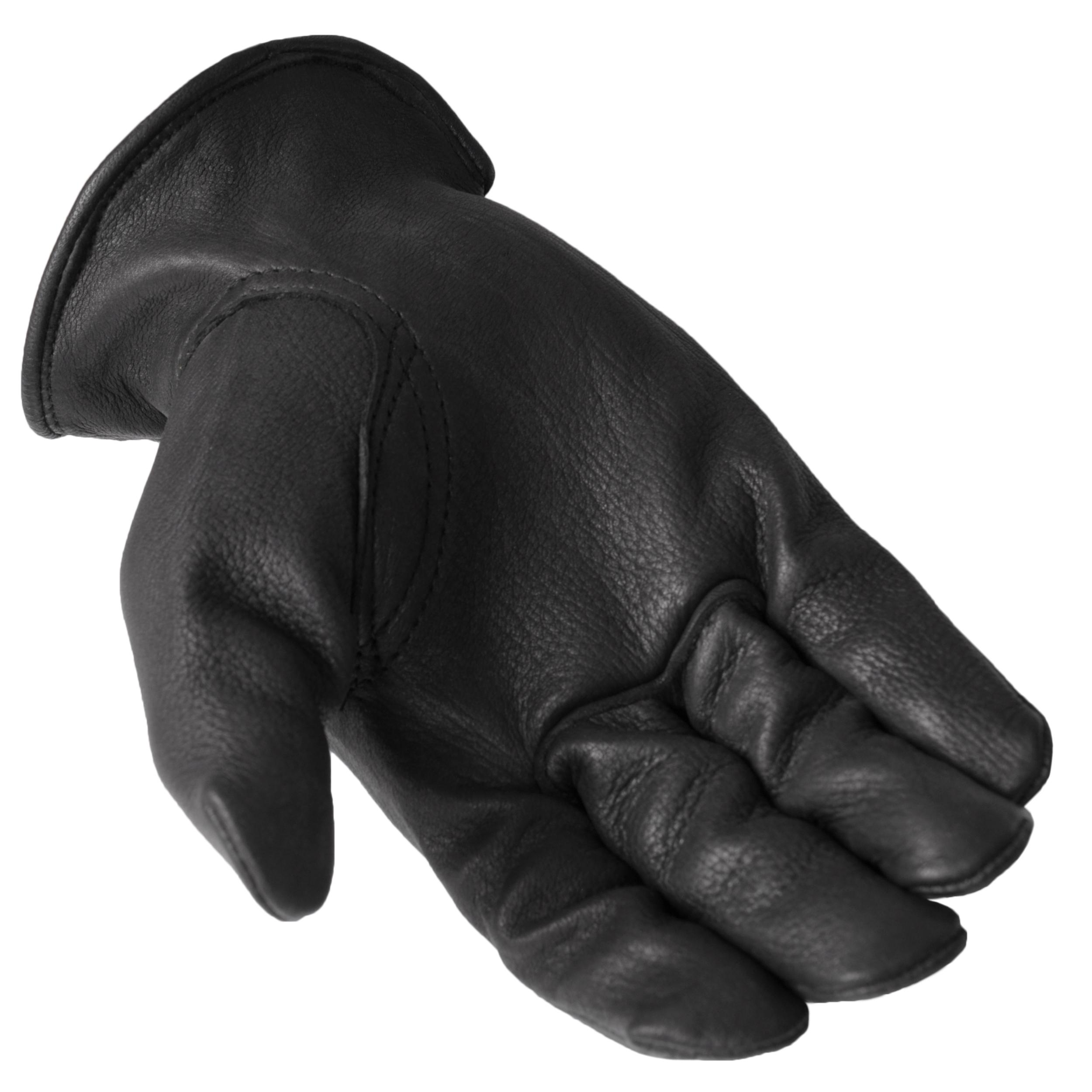 Daxx Men's Top Grain Deerskin Leather Elk Wildlife Print Gloves