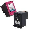 HP 60 Black/Color Ink Cartridges (Remanufactured)