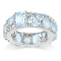 Sterling Silver Blue Topaz Fashion Ring