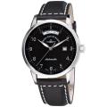 Zeno Men's 'Magellano' Black Strap Automatic Day Date Watch