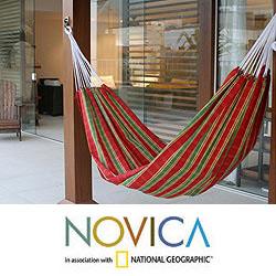 Cotton 'Amazon Slumber' Hammock (Brazil)