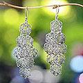 Handcrafted Sterling Silver 'Promises' Flower Earrings (Indonesia)