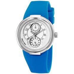 Philip Stein Women's 'Active' Blue Rubber Strap Watch