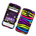 LG Optimus M & C MS690 Rainbow Zebra Protector Case