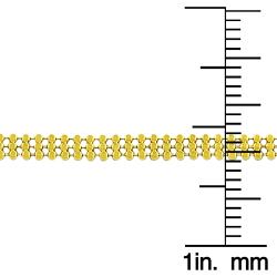 14k Yellow Gold Diamond-cut Bead Ball Necklace