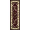 Hand-tufted Metropolitan Burgundy Rug (2'3 x 7'6)