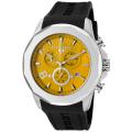 Swiss Legend Men's Monte Carlo Yellow Dial Black Rubber Chrono Watch