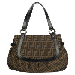Fendi Zucca Roll Canvas Bowler Bag