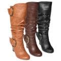 Hailey Jeans Co Women's 'Arenta-7' Wedge Heel Slouchy Mid-calf Boots