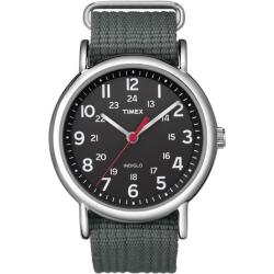 Timex Men's Weekender Gray Slip-through Strap Watch