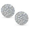 14k White Gold 1/2ct TDW Diamond Earrings (H-I, I1-I2)