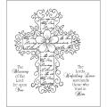 Heartfelt Creations Decorative Vintage Cross Rubber Stamps