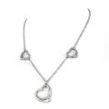 Stainless Steel Three Hearts Necklace