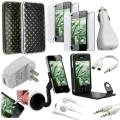 12-piece Charger/ Case/ Screen Protector/ Accessories for iPhone 4