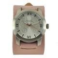 Nemesis Elite Pink Leather Cuff Watch