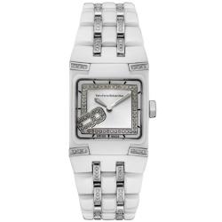 TechnoMarine Women's Black Snow Mini White Ceramic Diamond Watch