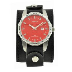 Nemesis Women's Red Sporty Match Leather Watch 
