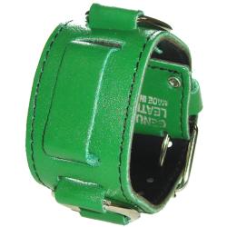 Nemesis Ring Green Leather Band 