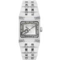 TechnoMarine Women's Black Snow Mini White Ceramic Diamond Watch