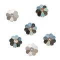 Crystal Bronze Shade 10mm Margarita Flower Bead