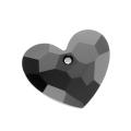 Jet 28mm Crystal Truly in Love Heart Pendant