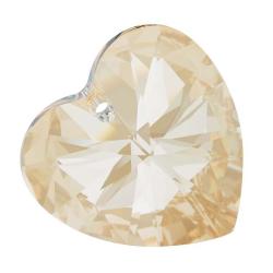 Crystal Golden Shadow 40mm Heart Pendant