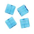 Aquamarine 10mm Crystal Stairway (Square) Bead