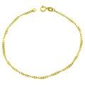 14k Yellow Gold 7-inch Flat Cable Chain Bracelet