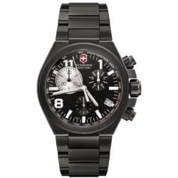 Swiss Army Men's 'Convoy' Chrono Titanium Black PVD Watch