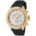 Swiss Legend Men's Eograph White Dial Black Rubber Chronograph Watch